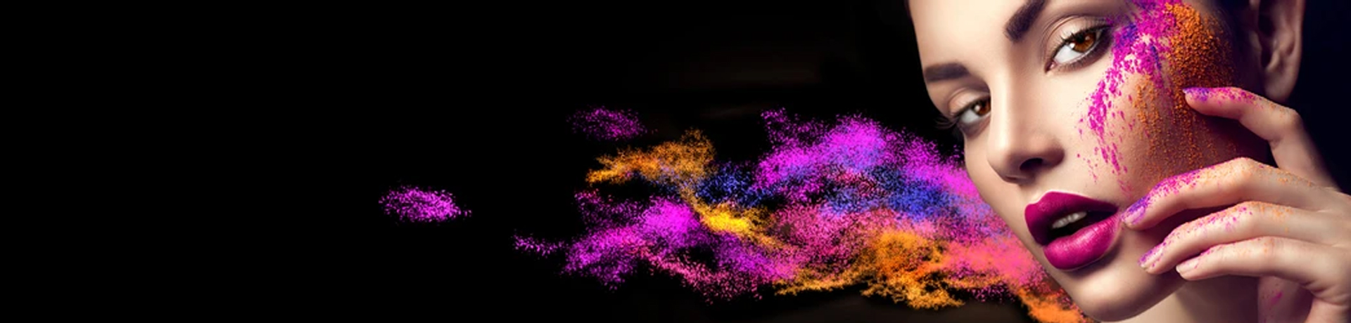 makeup beautiful girl banner